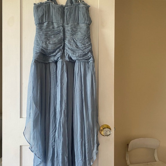SHONA JOY — LAUREN CROSS FRONT MIDI DRESS - DUSTY BLUE - Picture 7 of 10